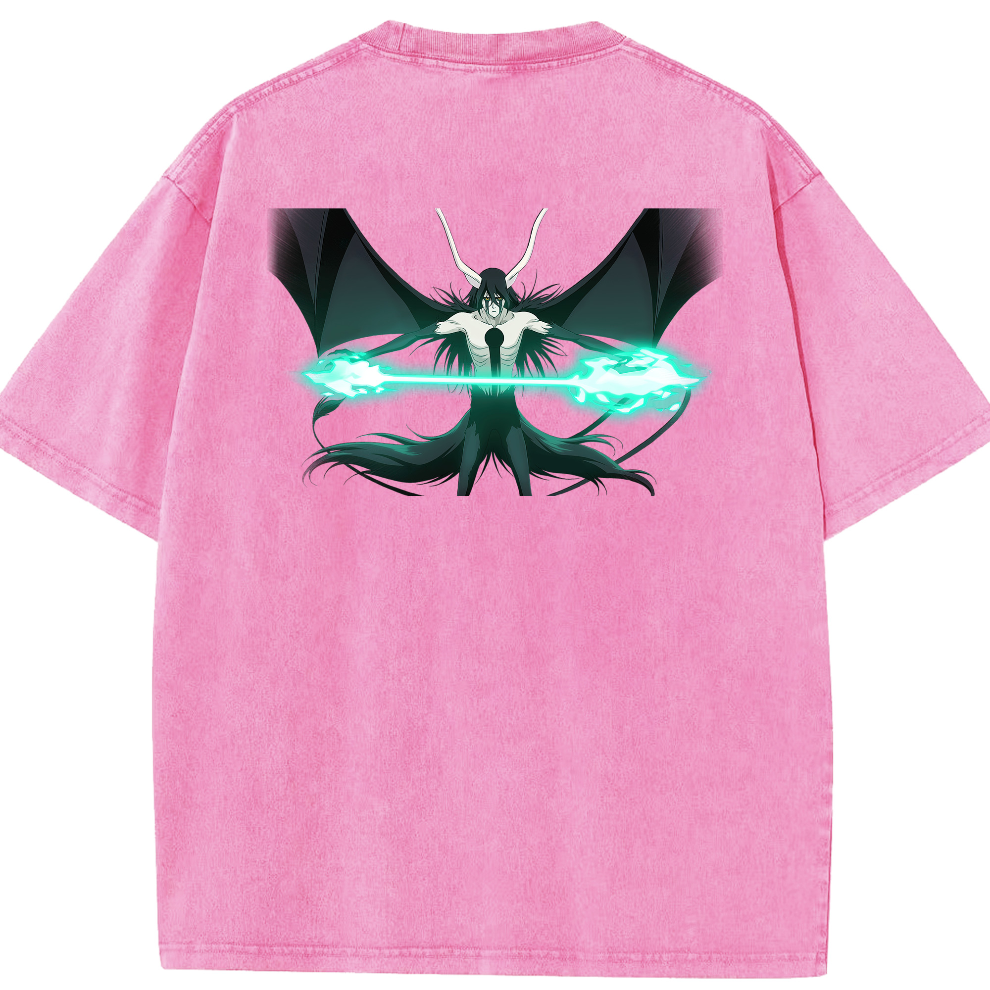 （画像用） ブリーチ ウルキオラ·シファー BLEACH Ulquiorra cifer 綿100% ヴィンテージ風 半袖Tシャツ（背面プリント）